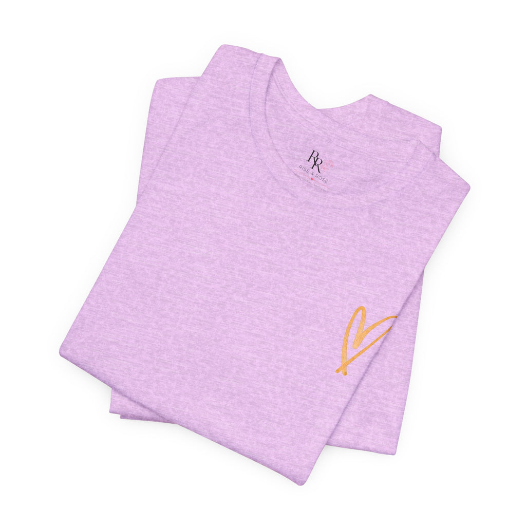 Christian Cross Tee – Inspirational Scripture Back Print ("Don't Rush It")