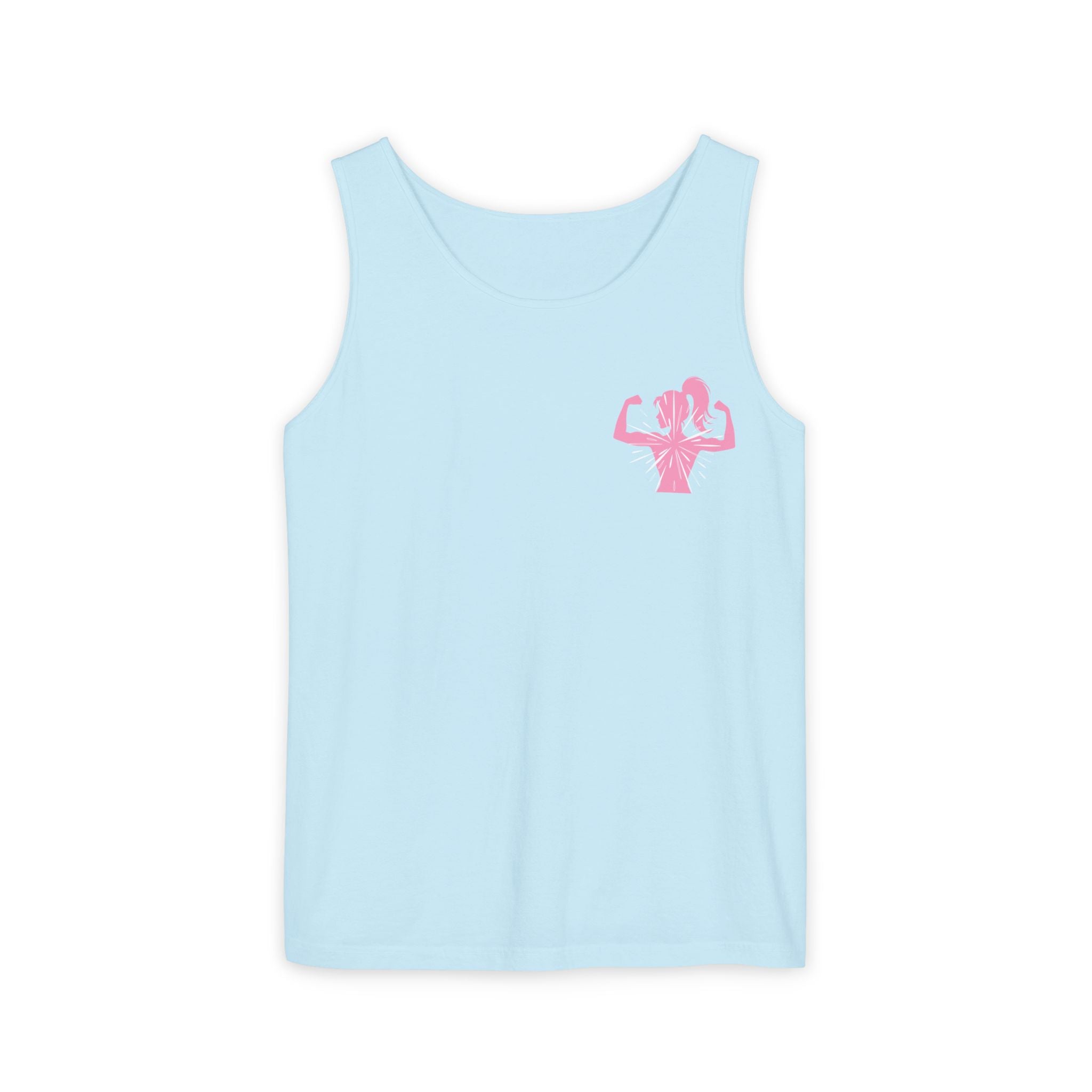Women’s Strength Tank Top — Pink Flex Silhouette Athletic Tank