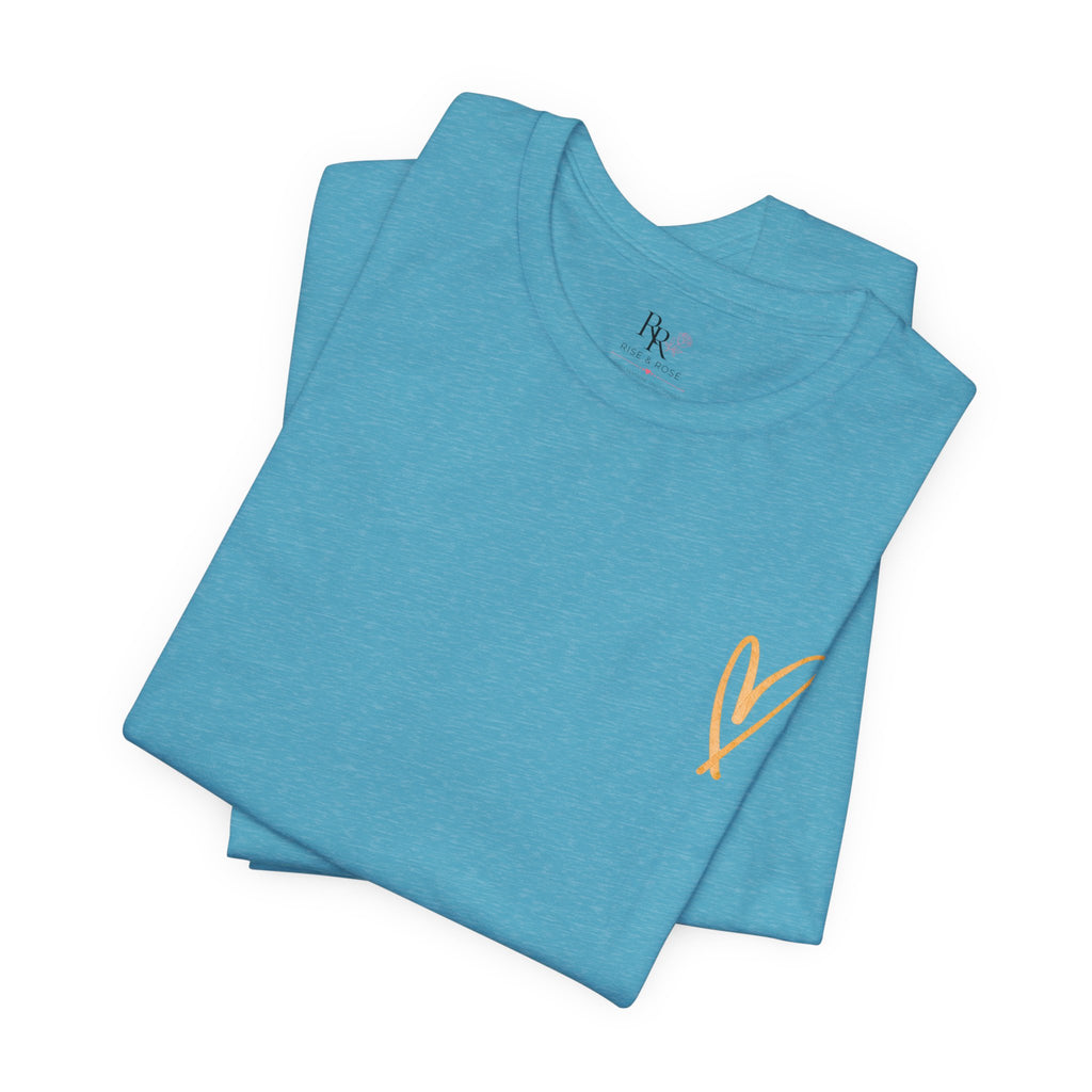 Christian Cross Tee – Inspirational Scripture Back Print ("Don't Rush It")