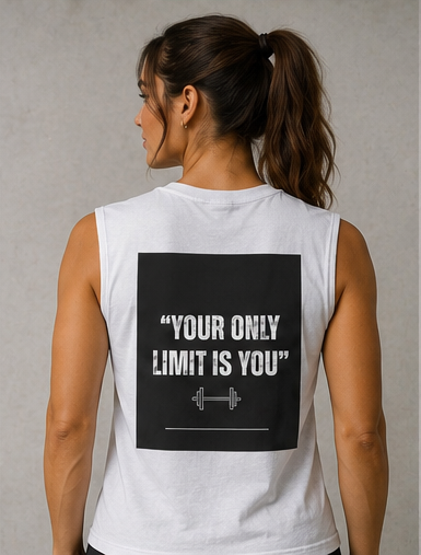 " Your only limit is you" Unisex Jersey Muscle Tank