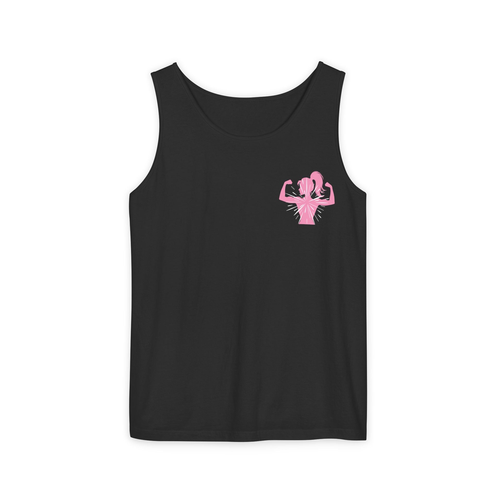 Women’s Strength Tank Top — Pink Flex Silhouette Athletic Tank