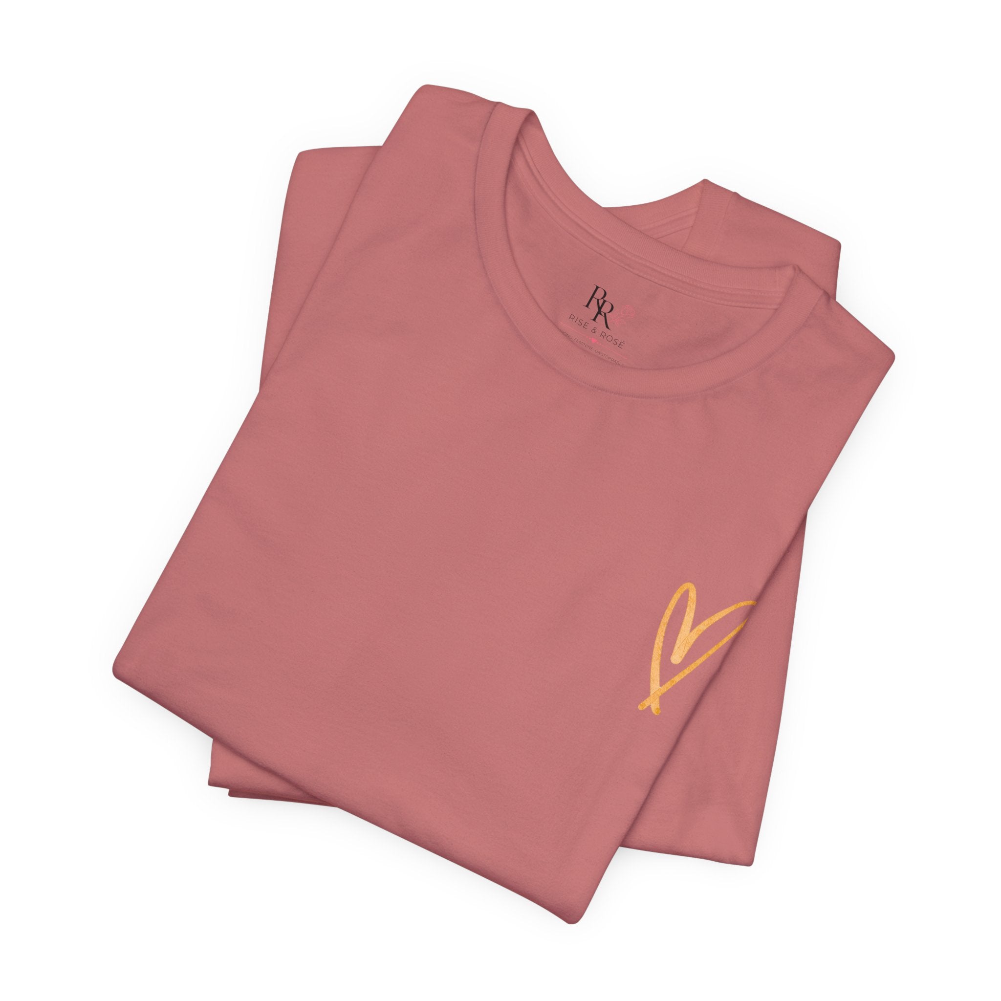 Christian Cross Tee – Inspirational Scripture Back Print ("Don't Rush It")