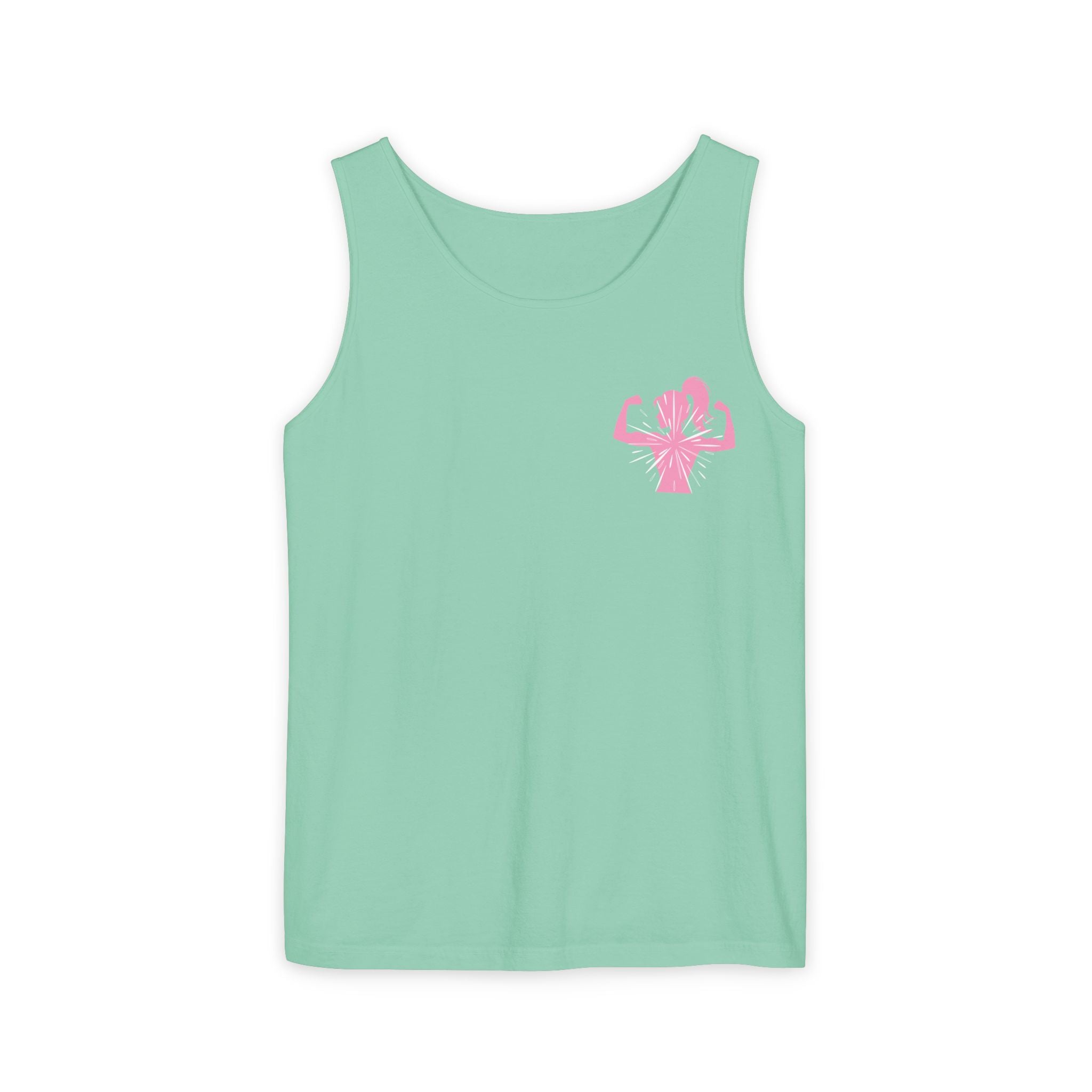 Women’s Strength Tank Top — Pink Flex Silhouette Athletic Tank
