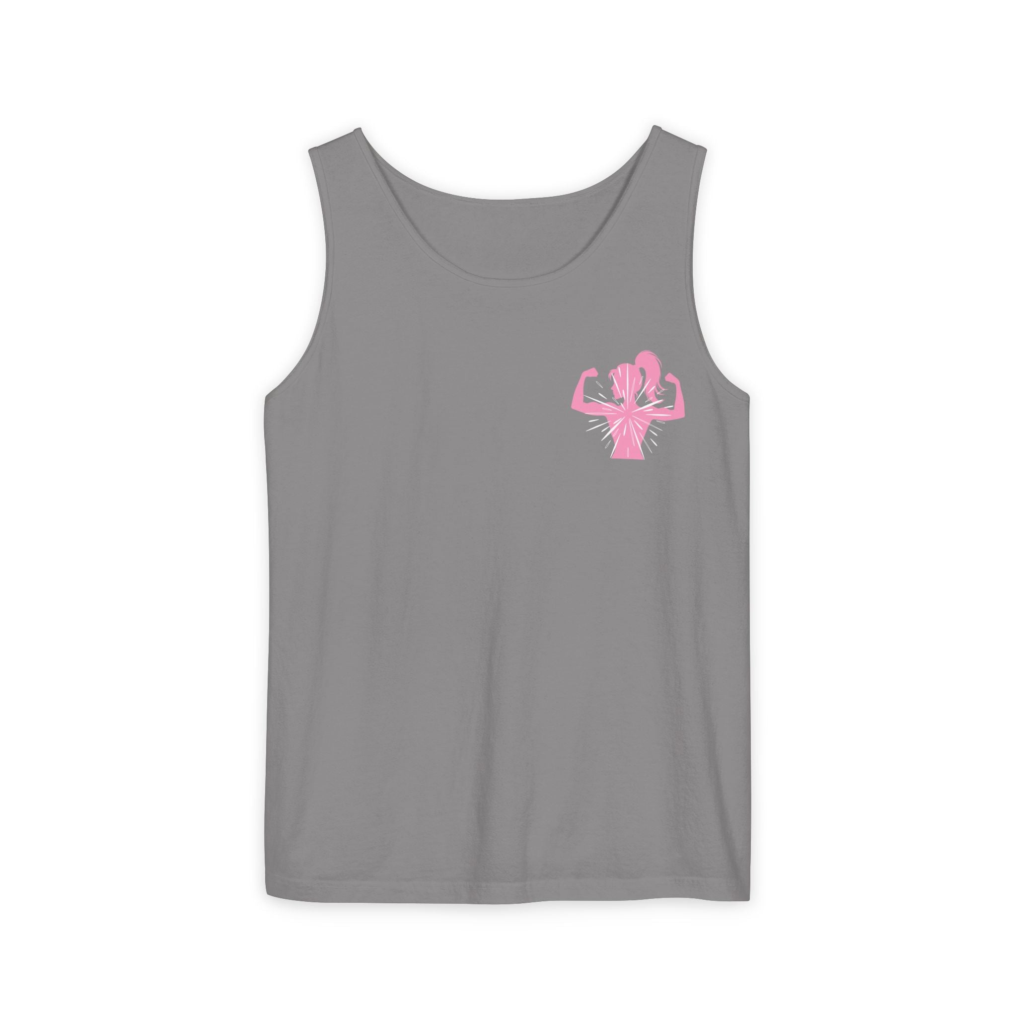Women’s Strength Tank Top — Pink Flex Silhouette Athletic Tank