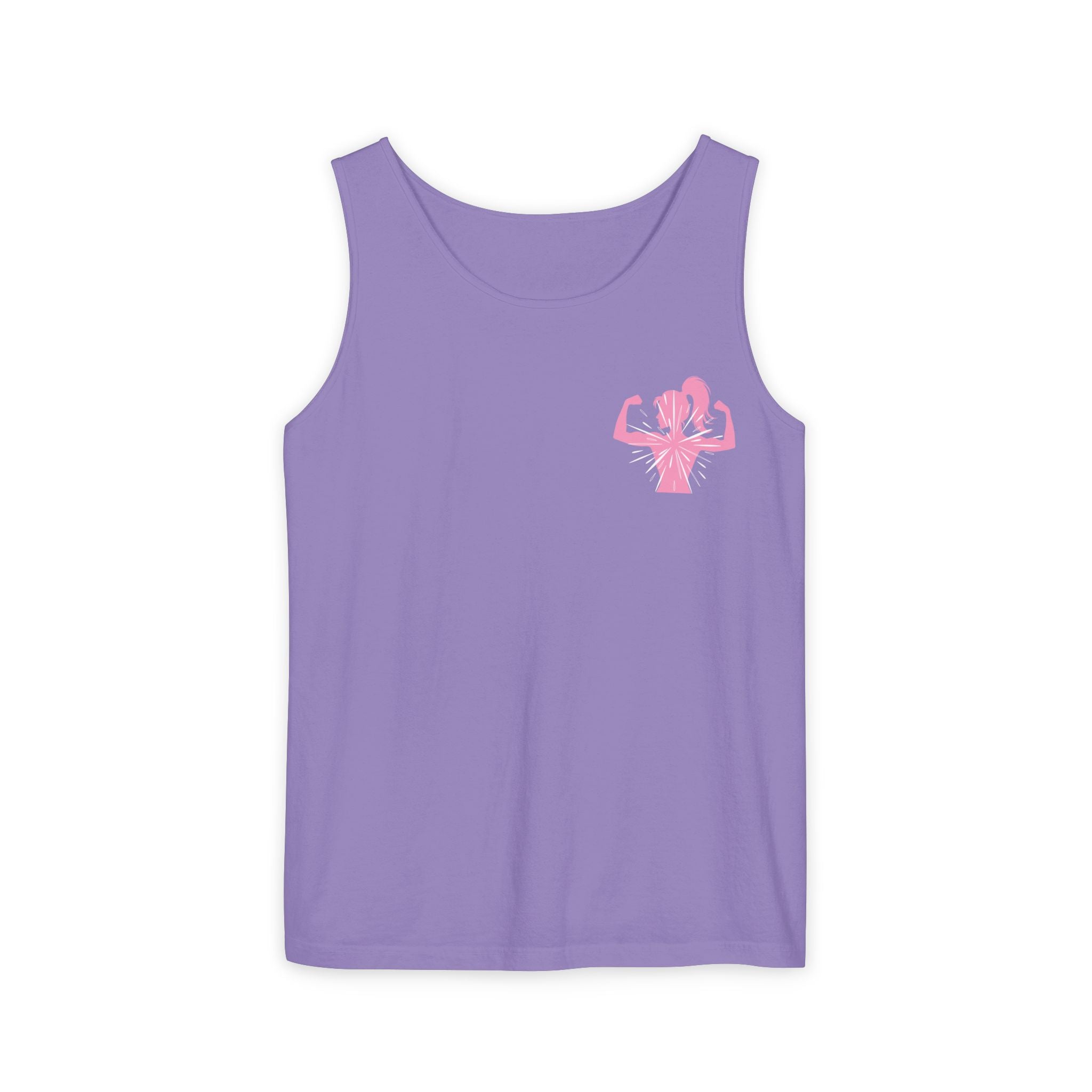 Women’s Strength Tank Top — Pink Flex Silhouette Athletic Tank