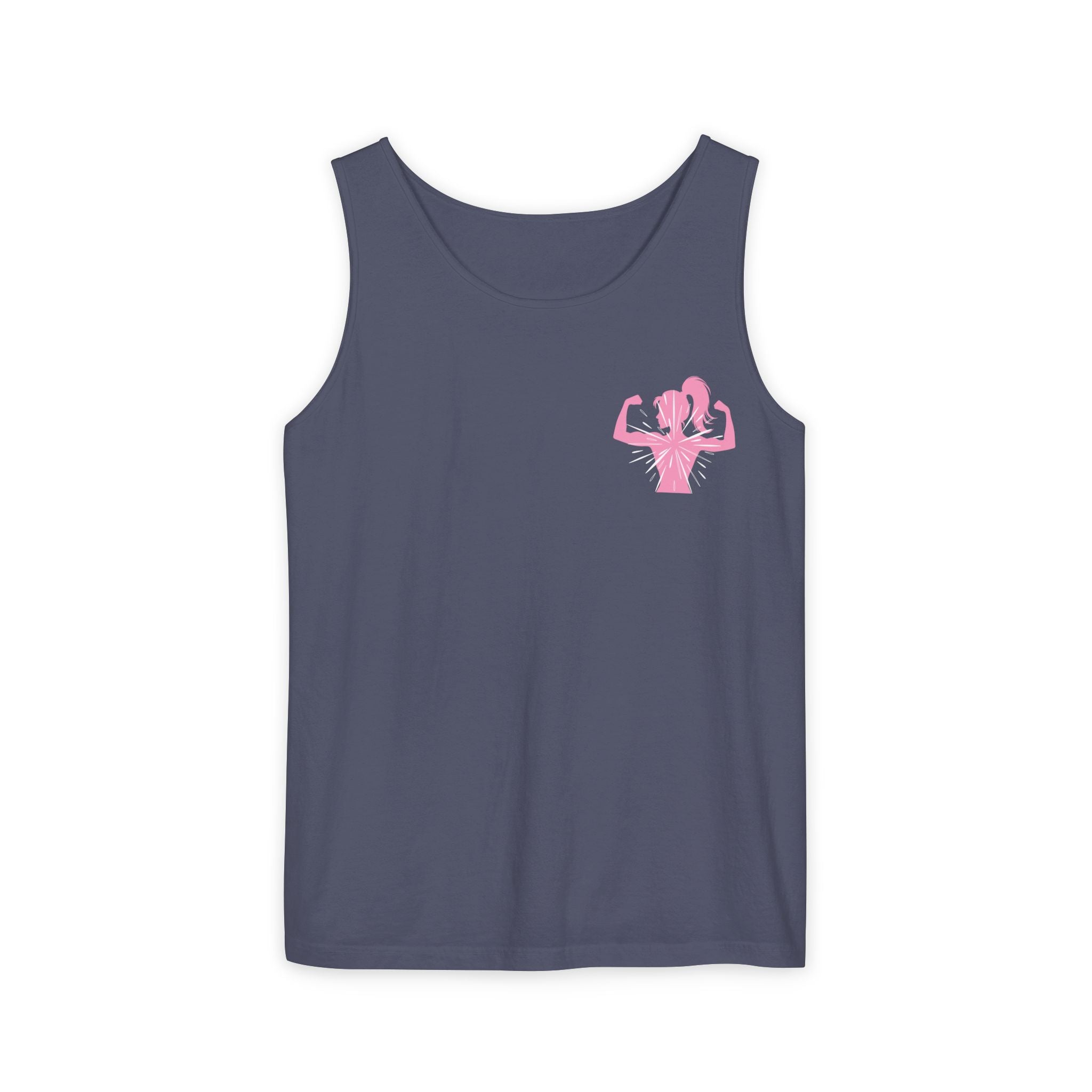 Women’s Strength Tank Top — Pink Flex Silhouette Athletic Tank