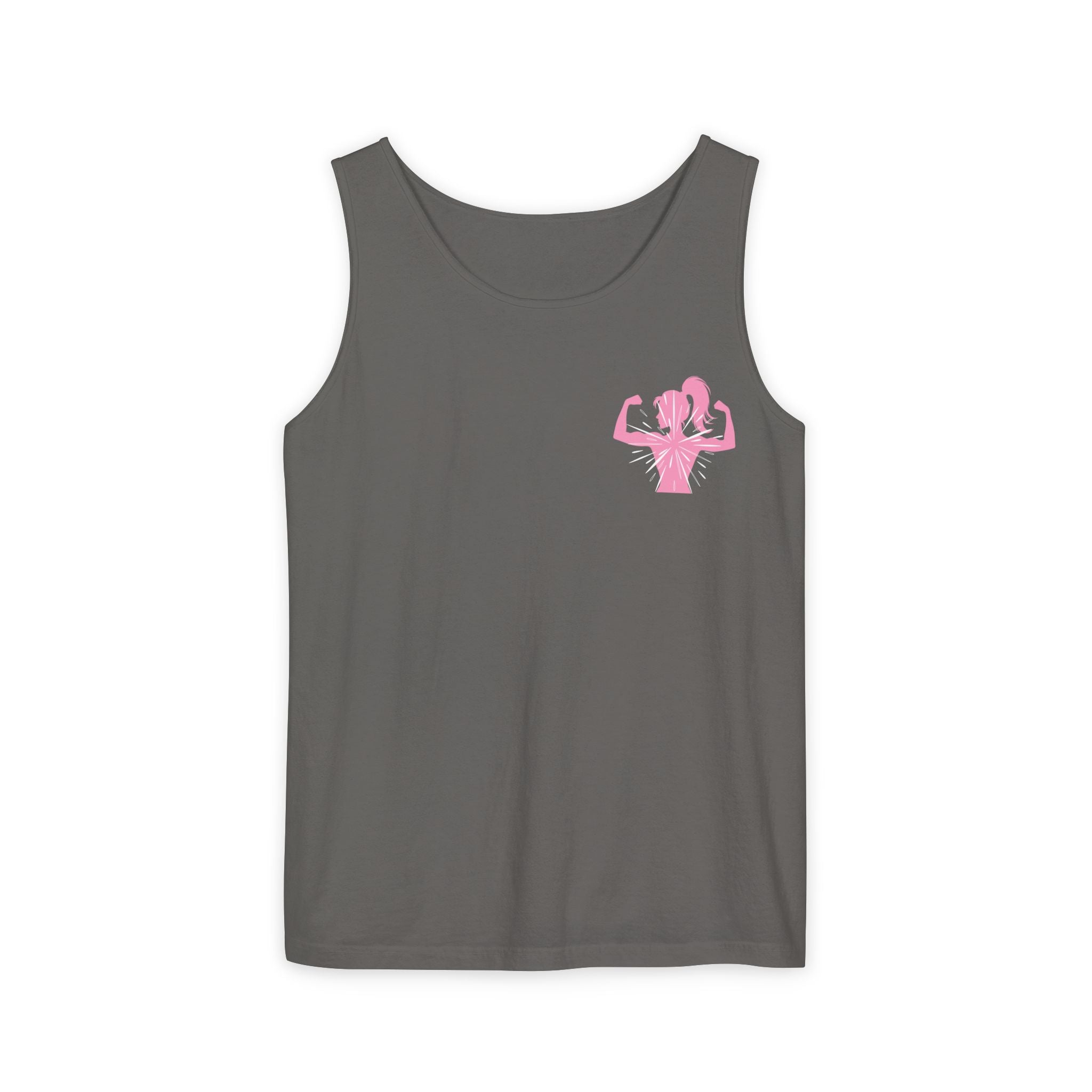 Women’s Strength Tank Top — Pink Flex Silhouette Athletic Tank
