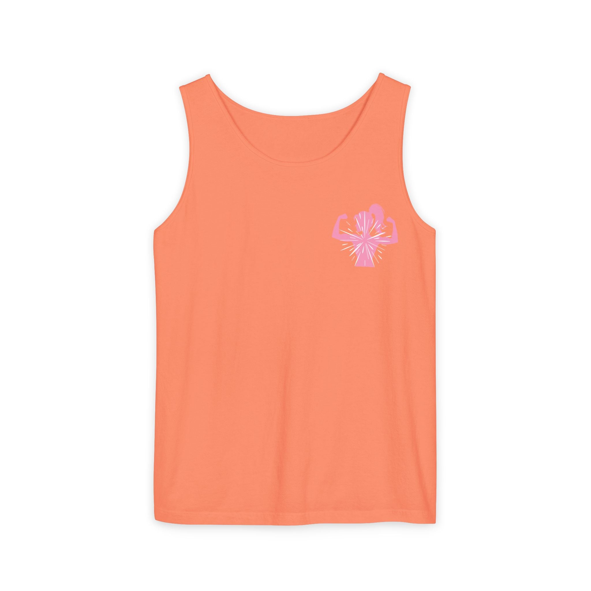 Women’s Strength Tank Top — Pink Flex Silhouette Athletic Tank